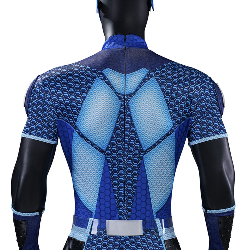 The Boys A-Train Cosplay Costume Superhero Suit Blue Premium Halloween Outfit
