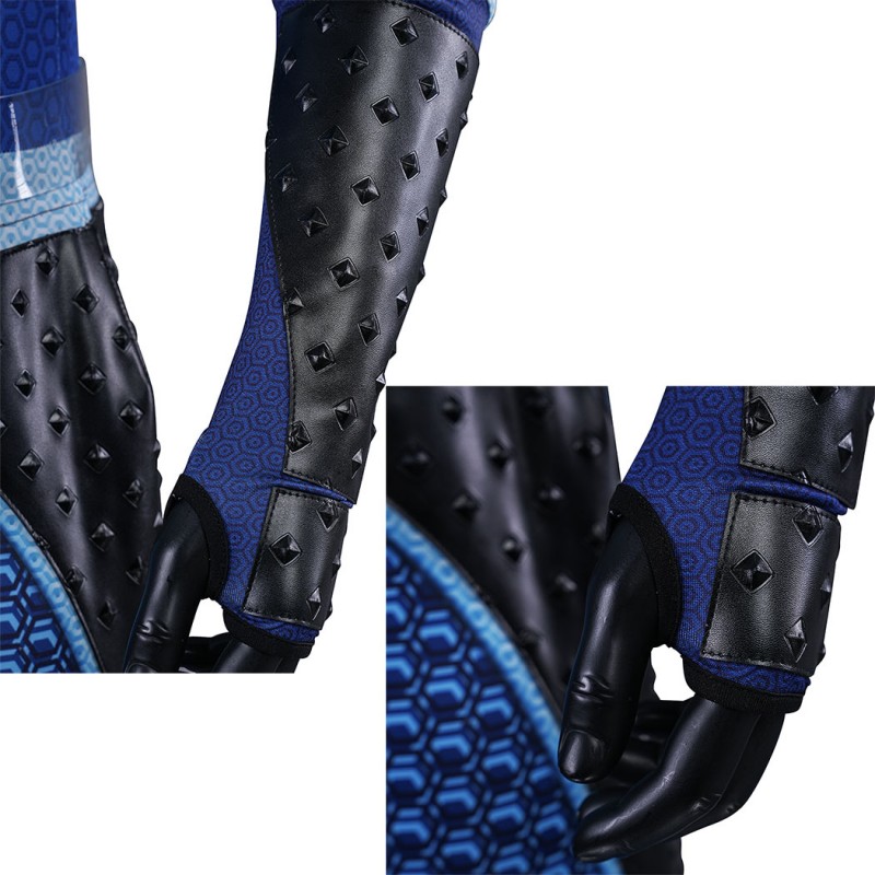 The Boys A-Train Cosplay Costume Superhero Suit Blue Premium Halloween Outfit