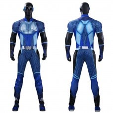 The Boys A-Train Cosplay Costume Superhero Suit Blue Premium Halloween Outfit