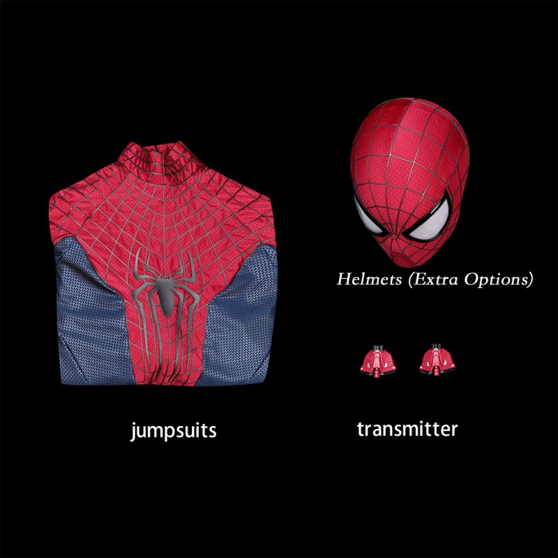 The Amazing Spider-Man 2 Andrew Garfield Peter Parker Cosplay Costume Lycra Suit for Halloween