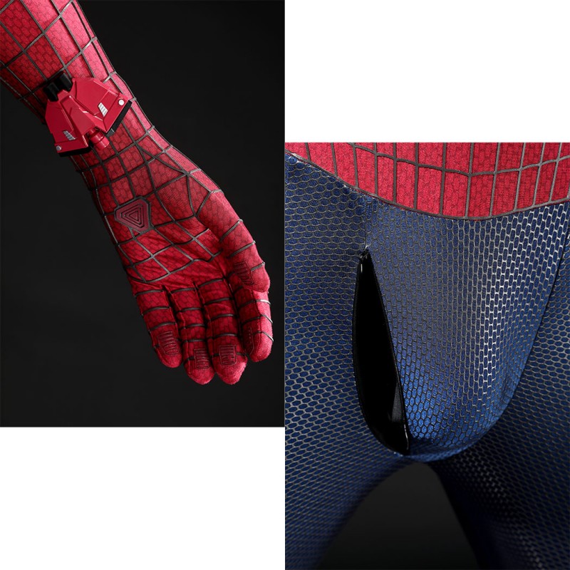 The Amazing Spider-Man 2 Andrew Garfield Peter Parker Cosplay Costume Lycra Suit for Halloween
