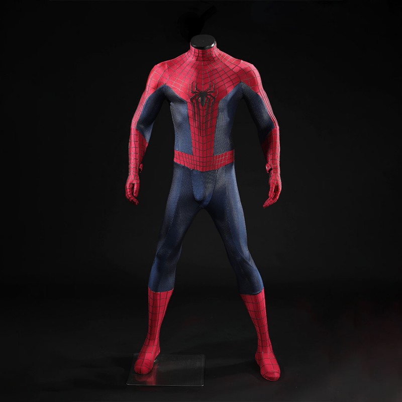 The Amazing Spider-Man 2 Andrew Garfield Peter Parker Cosplay Costume Lycra Suit for Halloween