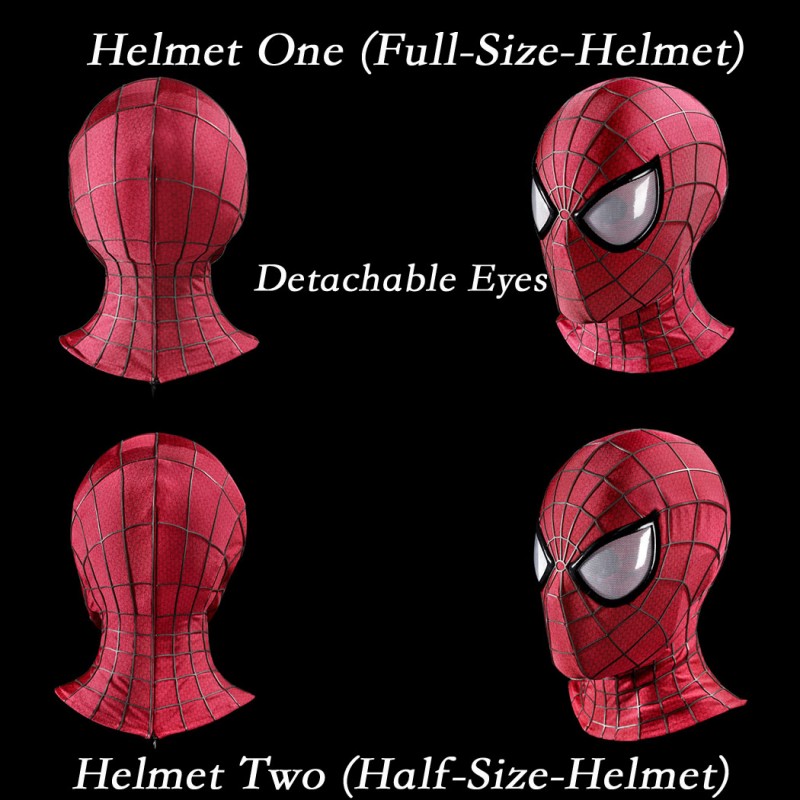 The Amazing Spider-Man 2 Andrew Garfield Peter Parker Cosplay Costume Lycra Suit for Halloween