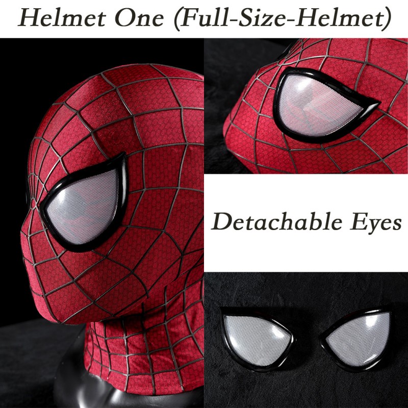 The Amazing Spider-Man 2 Andrew Garfield Peter Parker Cosplay Costume Lycra Suit for Halloween