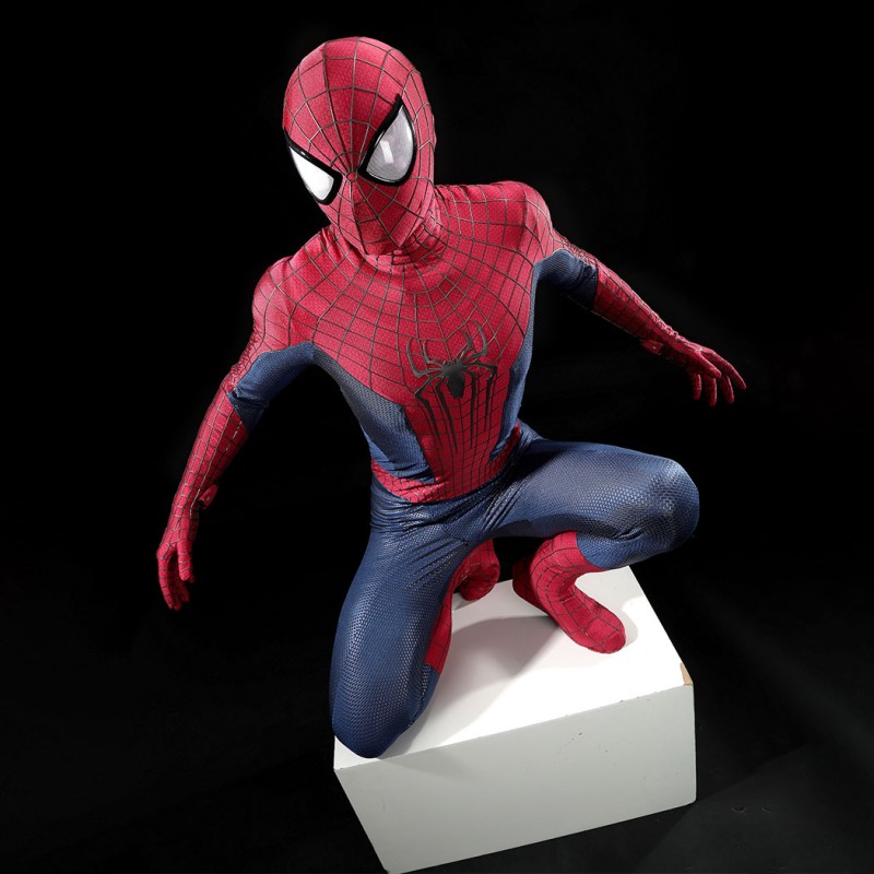The Amazing Spider-Man 2 Andrew Garfield Peter Parker Cosplay Costume Lycra Suit for Halloween