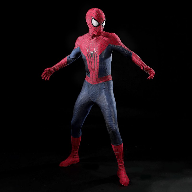 The Amazing Spider-Man 2 Andrew Garfield Peter Parker Cosplay Costume Lycra Suit for Halloween