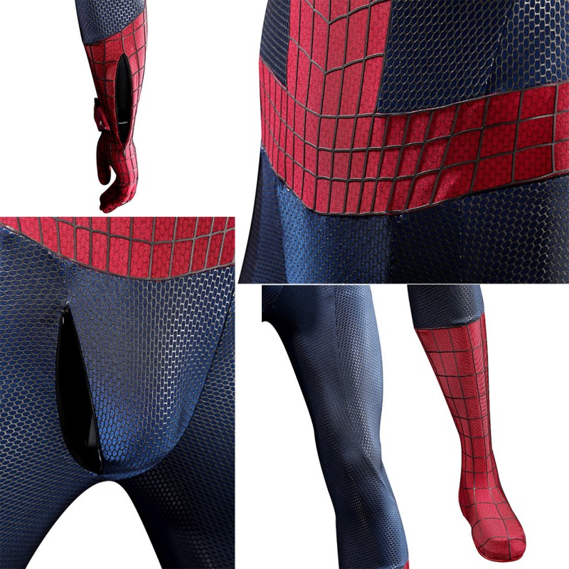 The Amazing Spider-Man 2 Cosplay Costume Peter Parker Suit Superhero Halloween Outfit