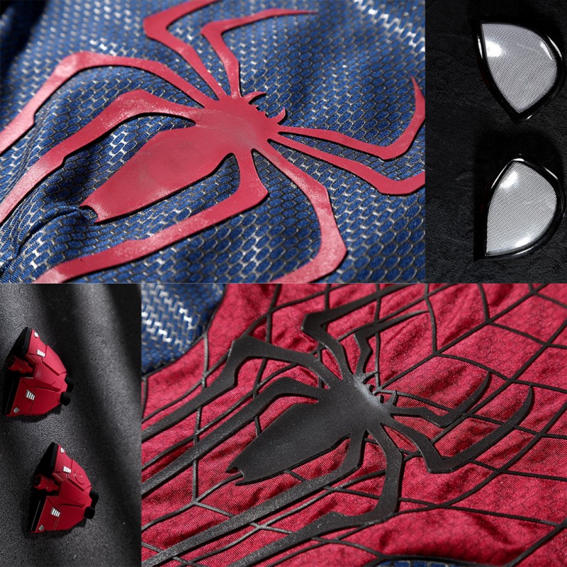 The Amazing Spider-Man 2 Cosplay Costume Peter Parker Suit Superhero Halloween Outfit