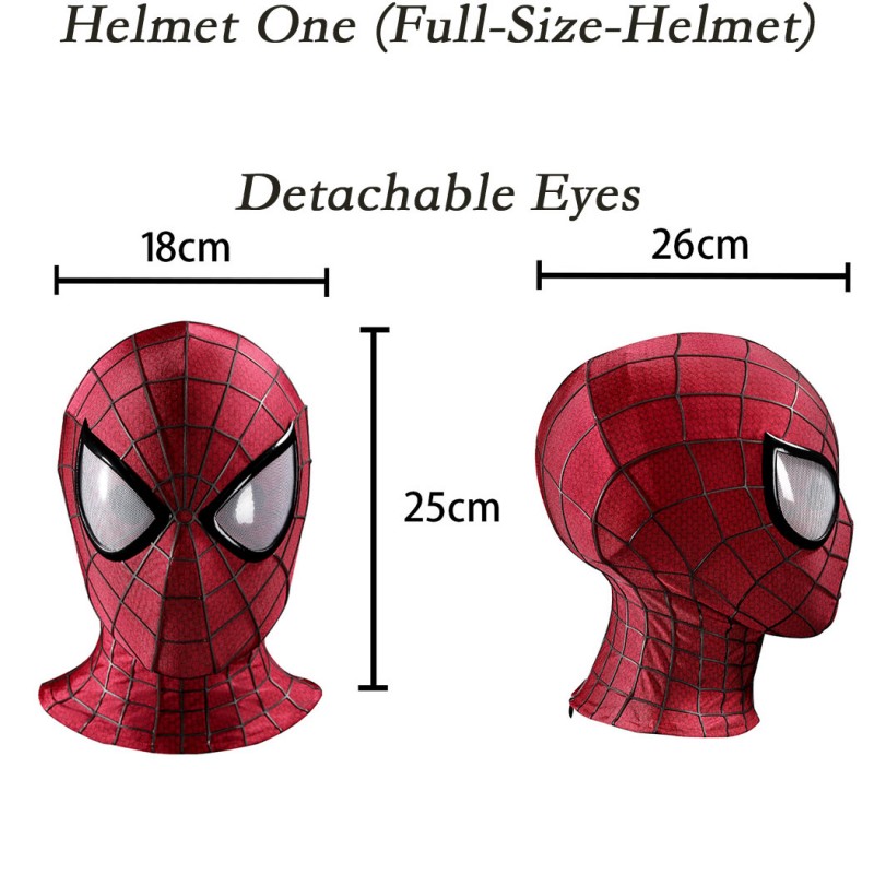 The Amazing Spider-Man 2 Cosplay Costume Peter Parker Suit Superhero Halloween Outfit