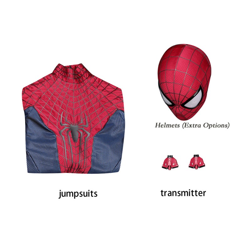 The Amazing Spider-Man 2 Cosplay Costume Peter Parker Suit Superhero Halloween Outfit