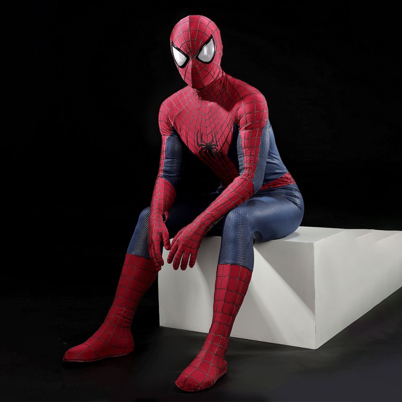 The Amazing Spider-Man 2 Cosplay Costume Peter Parker Suit Superhero Halloween Outfit