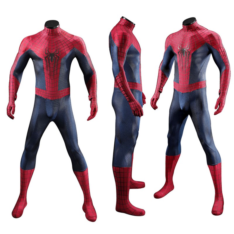 The Amazing Spider-Man 2 Cosplay Costume Peter Parker Suit Superhero Halloween Outfit
