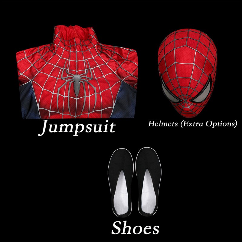 Spider-Man 2 Tobey Maguire Peter Parker Cosplay Costume Premium Superhero Suit for Halloween