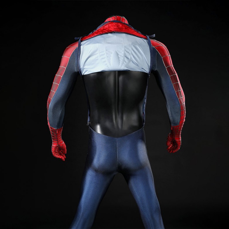 Spider-Man 2 Tobey Maguire Peter Parker Cosplay Costume Premium Superhero Suit for Halloween