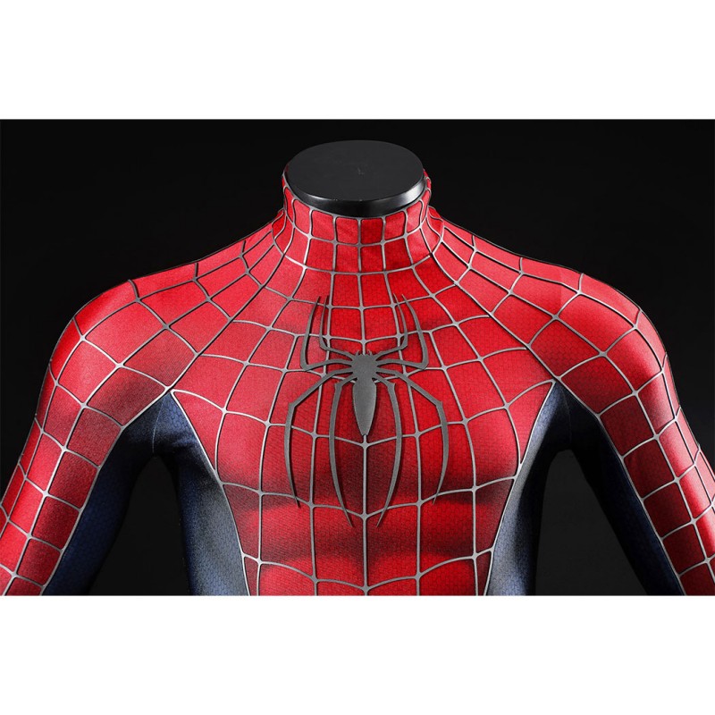 Spider-Man 2 Tobey Maguire Peter Parker Cosplay Costume Premium Superhero Suit for Halloween