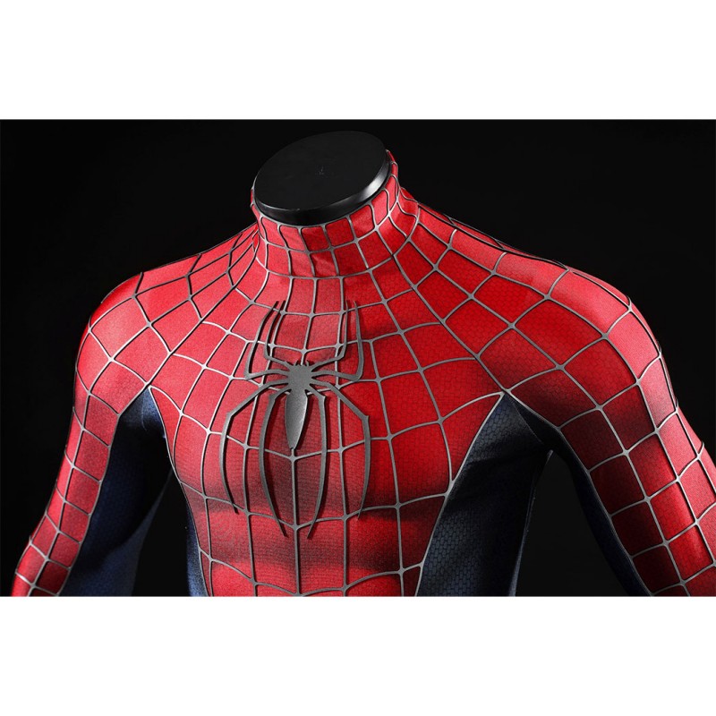Spider-Man 2 Tobey Maguire Peter Parker Cosplay Costume Premium Superhero Suit for Halloween