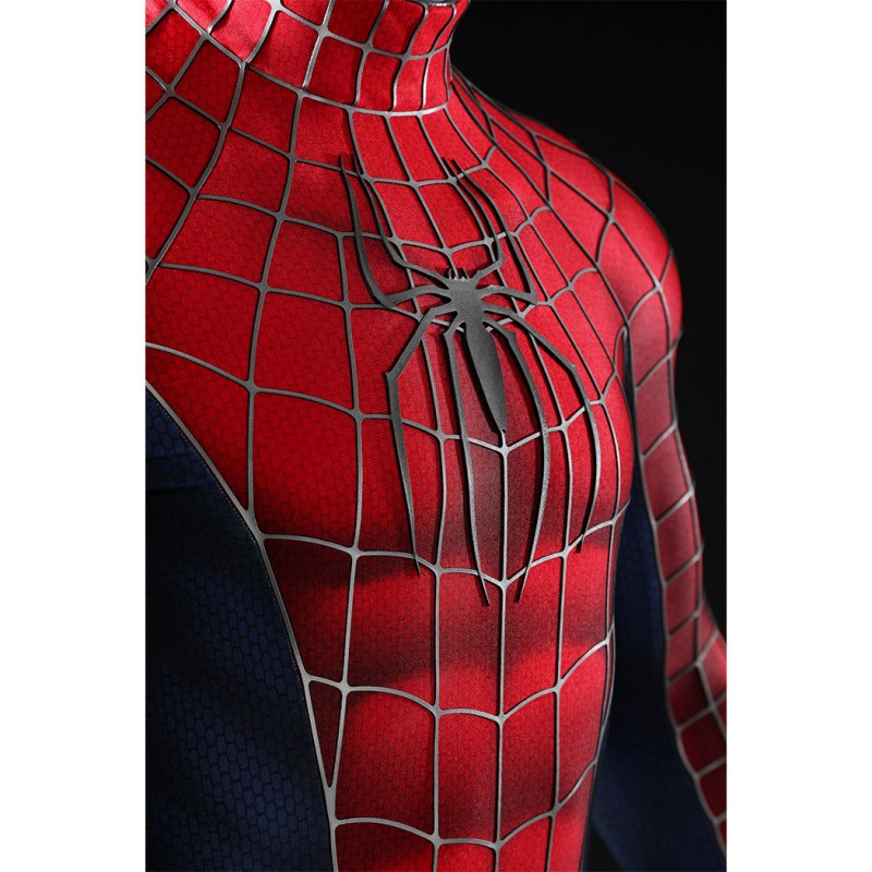 Spider-Man 2 Tobey Maguire Peter Parker Cosplay Costume Premium Superhero Suit for Halloween