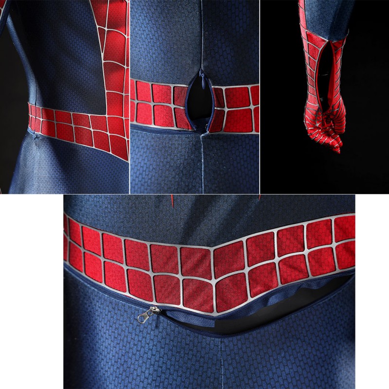 Spider-Man 2 Tobey Maguire Peter Parker Cosplay Costume Premium Superhero Suit for Halloween
