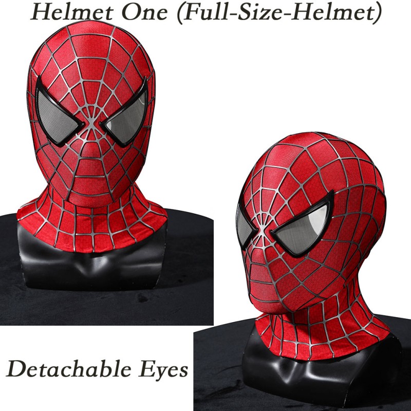 Spider-Man 2 Tobey Maguire Peter Parker Cosplay Costume Premium Superhero Suit for Halloween