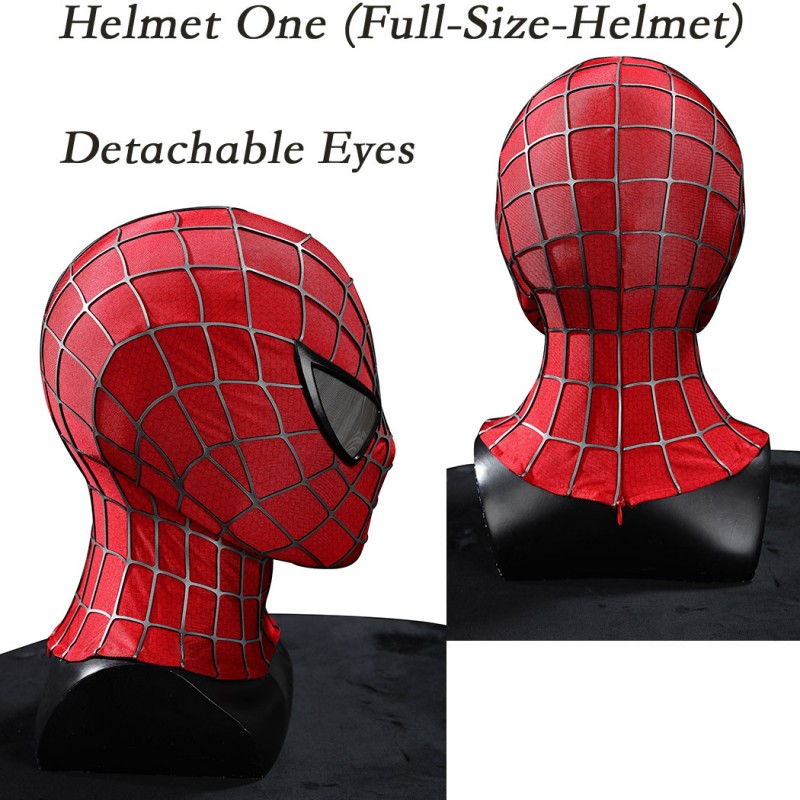 Spider-Man 2 Tobey Maguire Peter Parker Cosplay Costume Premium Superhero Suit for Halloween