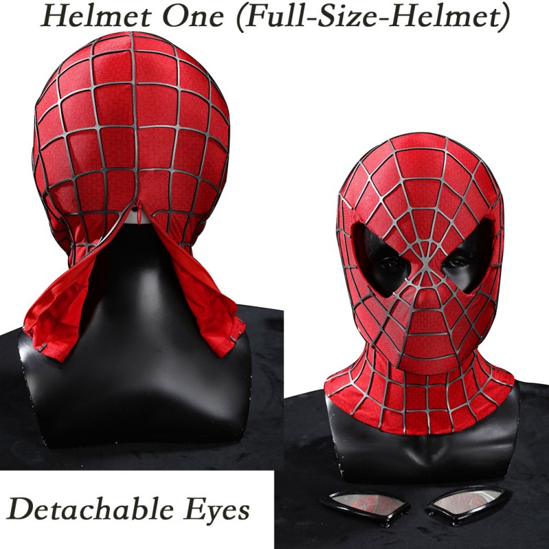 Spider-Man 2 Tobey Maguire Peter Parker Cosplay Costume Premium Superhero Suit for Halloween