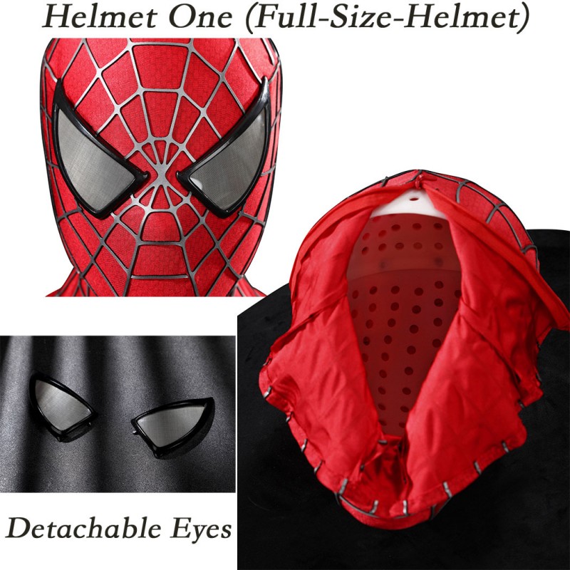 Spider-Man 2 Tobey Maguire Peter Parker Cosplay Costume Premium Superhero Suit for Halloween