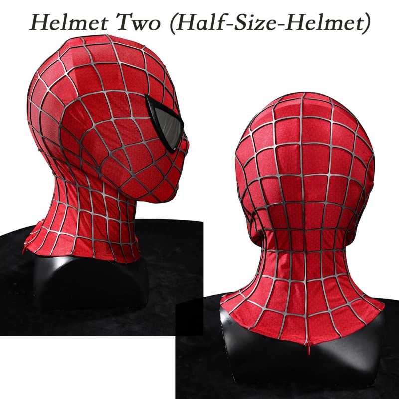 Spider-Man 2 Tobey Maguire Peter Parker Cosplay Costume Premium Superhero Suit for Halloween