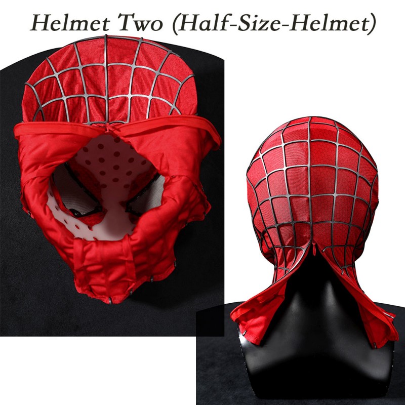 Spider-Man 2 Tobey Maguire Peter Parker Cosplay Costume Premium Superhero Suit for Halloween