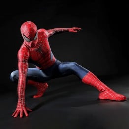Spider-Man 2 Tobey Maguire Peter Parker Cosplay Costume Premium Superhero Suit for Halloween