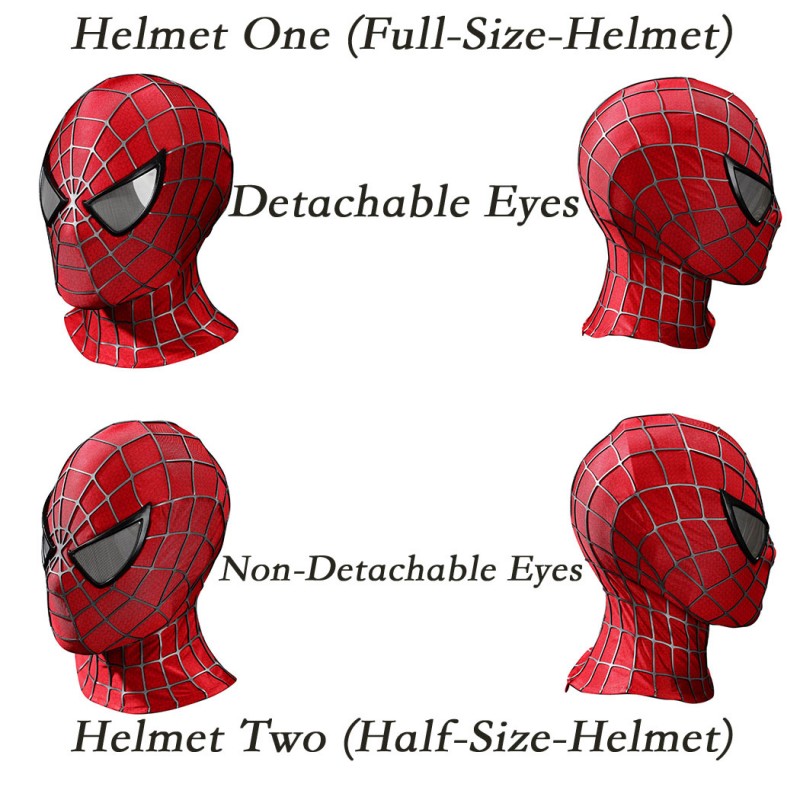 Spider-Man 2 Tobey Maguire Cosplay Costume Peter Parker Suit Superhero Outfit for Men
