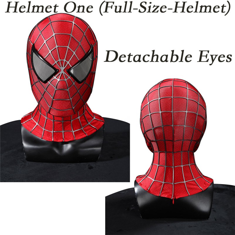 Spider-Man 2 Tobey Maguire Cosplay Costume Peter Parker Suit Superhero Outfit for Men