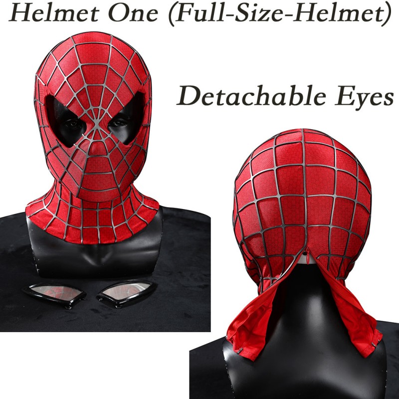 Spider-Man 2 Tobey Maguire Cosplay Costume Peter Parker Suit Superhero Outfit for Men