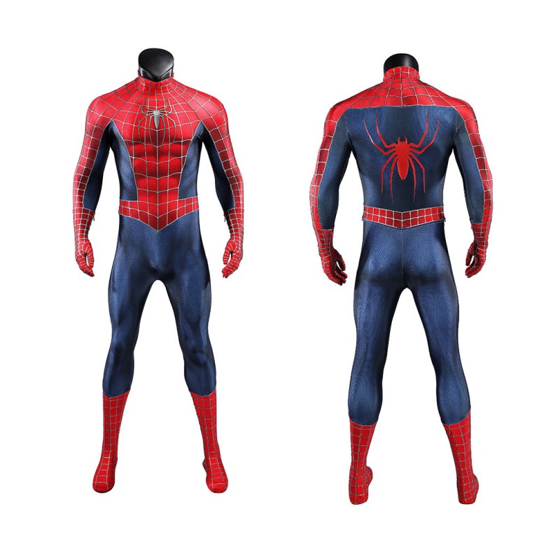 Spider-Man 2 Tobey Maguire Cosplay Costume Peter Parker Suit Superhero Outfit for Men