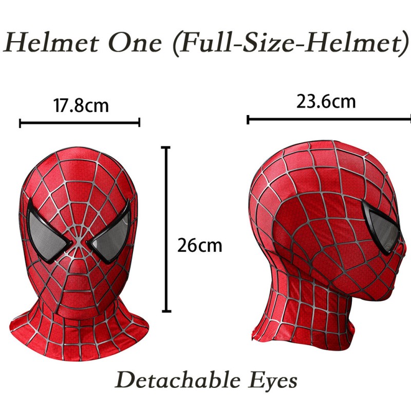 Spider-Man 2 Tobey Maguire Cosplay Costume Peter Parker Suit Superhero Outfit for Men