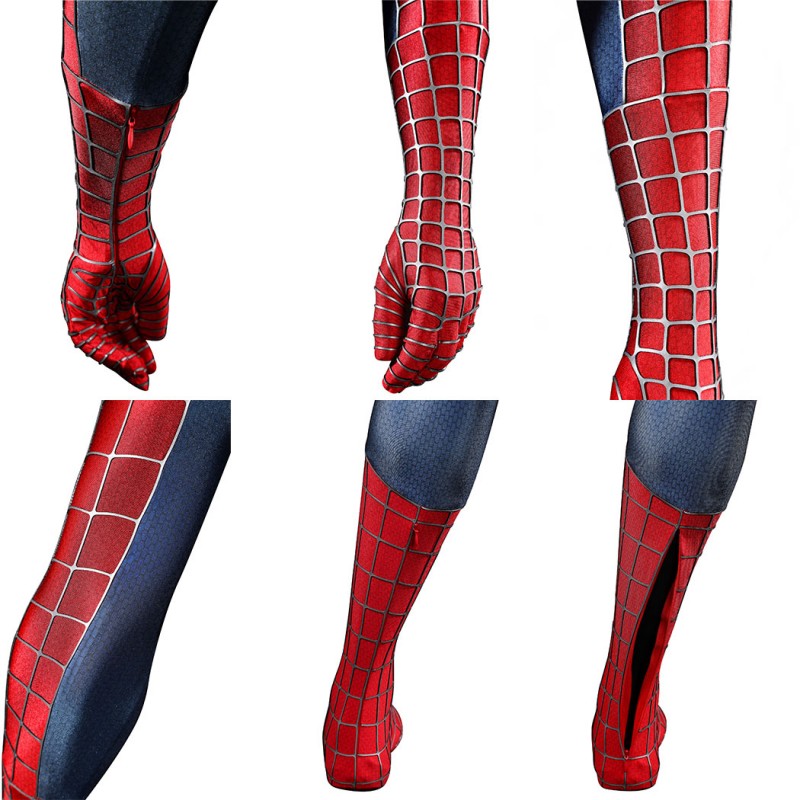 Spider-Man 2 Tobey Maguire Cosplay Costume Peter Parker Suit Superhero Outfit for Men