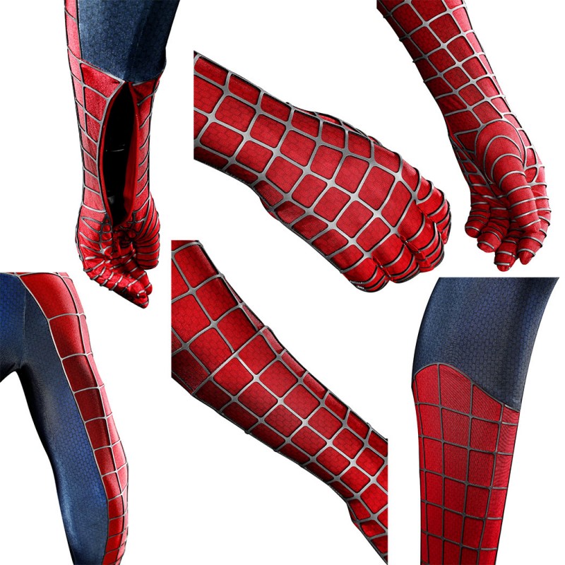 Spider-Man 2 Tobey Maguire Cosplay Costume Peter Parker Suit Superhero Outfit for Men
