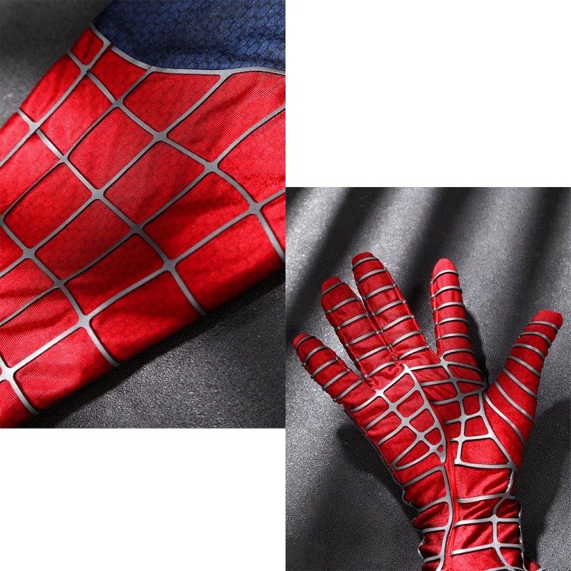 Spider-Man 2 Tobey Maguire Cosplay Costume Peter Parker Suit Superhero Outfit for Men