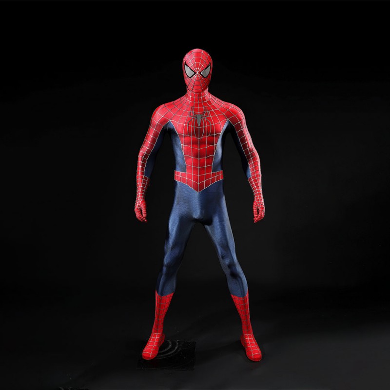 Spider-Man 2 Tobey Maguire Cosplay Costume Peter Parker Suit Superhero Outfit for Men
