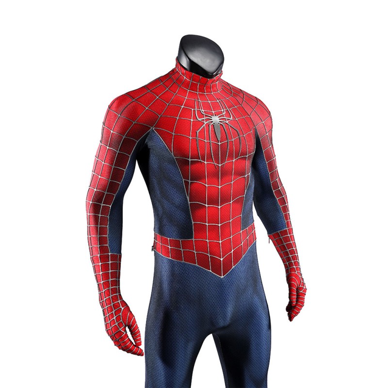 Spider-Man 2 Tobey Maguire Cosplay Costume Peter Parker Suit Superhero Outfit for Men