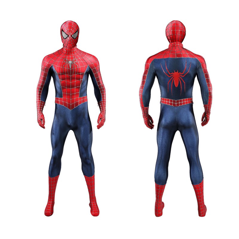 Spider-Man 2 Tobey Maguire Cosplay Costume Peter Parker Suit Superhero Outfit for Men