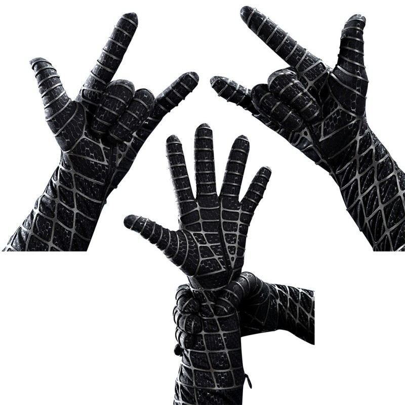 Spider-Man 3 Venom Eddie Brock Cosplay Costume Premium Symbiote Suit Black Spider Outfit