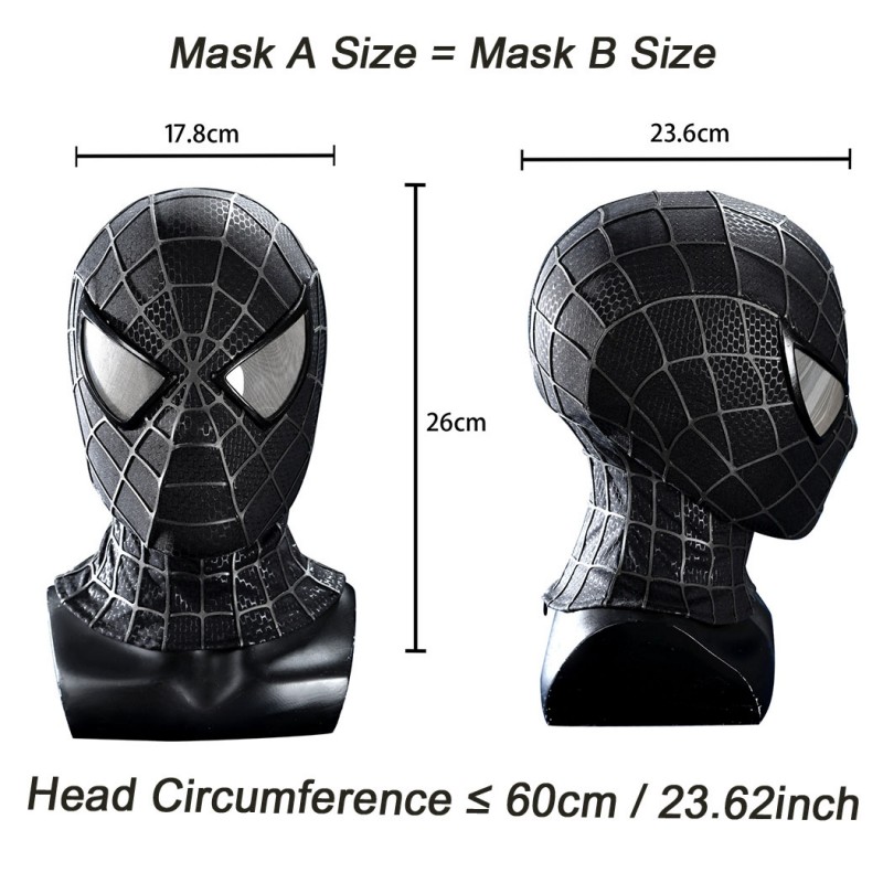 Spider-Man 3 Venom Eddie Brock Cosplay Costume Premium Symbiote Suit Black Spider Outfit
