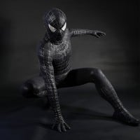 Venom Eddie Brock Cosplay Costume Spider-Man 3 Symbiote Suit Lycra Black Premium Outfit for Men