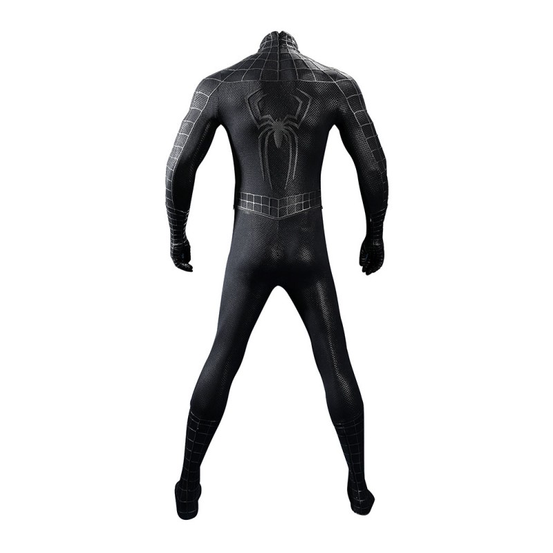 Spider-Man 3 Venom Eddie Brock Cosplay Costume Premium Symbiote Suit Black Spider Outfit