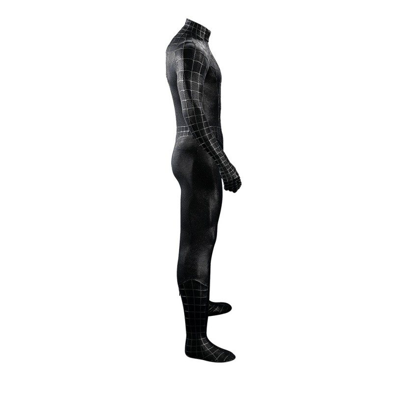 Spider-Man 3 Venom Eddie Brock Cosplay Costume Premium Symbiote Suit Black Spider Outfit