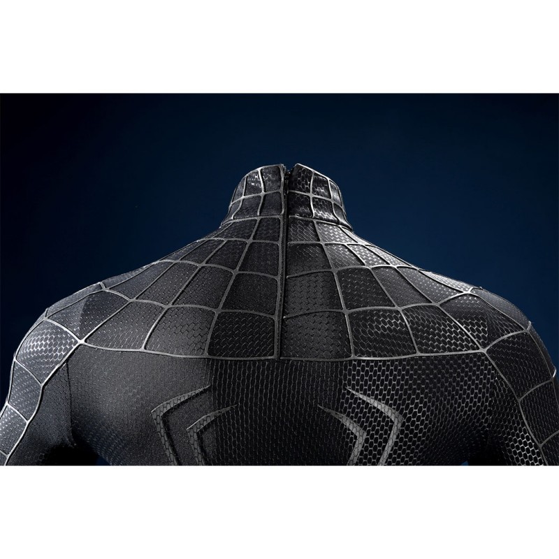Venom Eddie Brock Cosplay Costume Spider-Man 3 Symbiote Suit Lycra Black Premium Outfit for Men