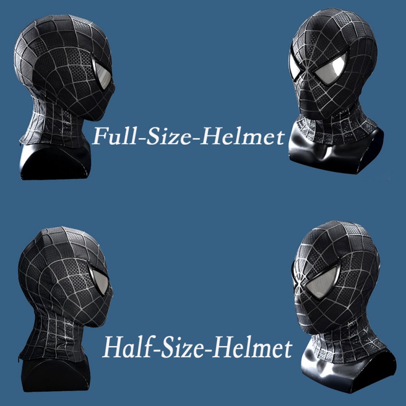Venom Eddie Brock Cosplay Costume Spider-Man 3 Symbiote Suit Lycra Black Premium Outfit for Men