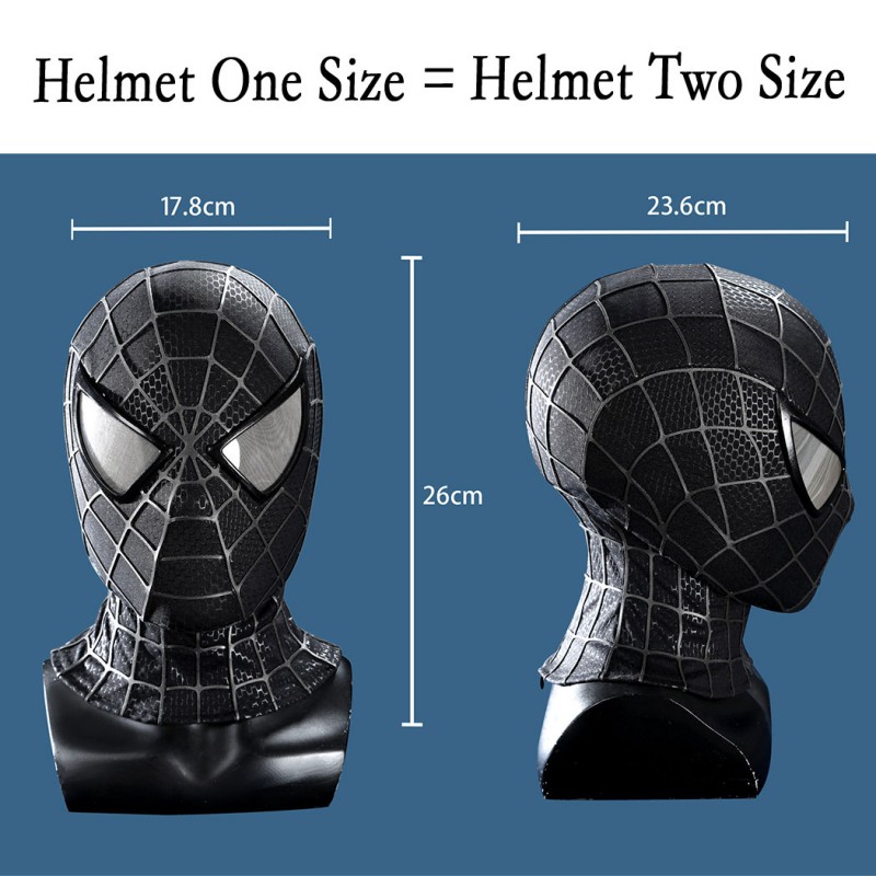 Venom Eddie Brock Cosplay Costume Spider-Man 3 Symbiote Suit Lycra Black Premium Outfit for Men