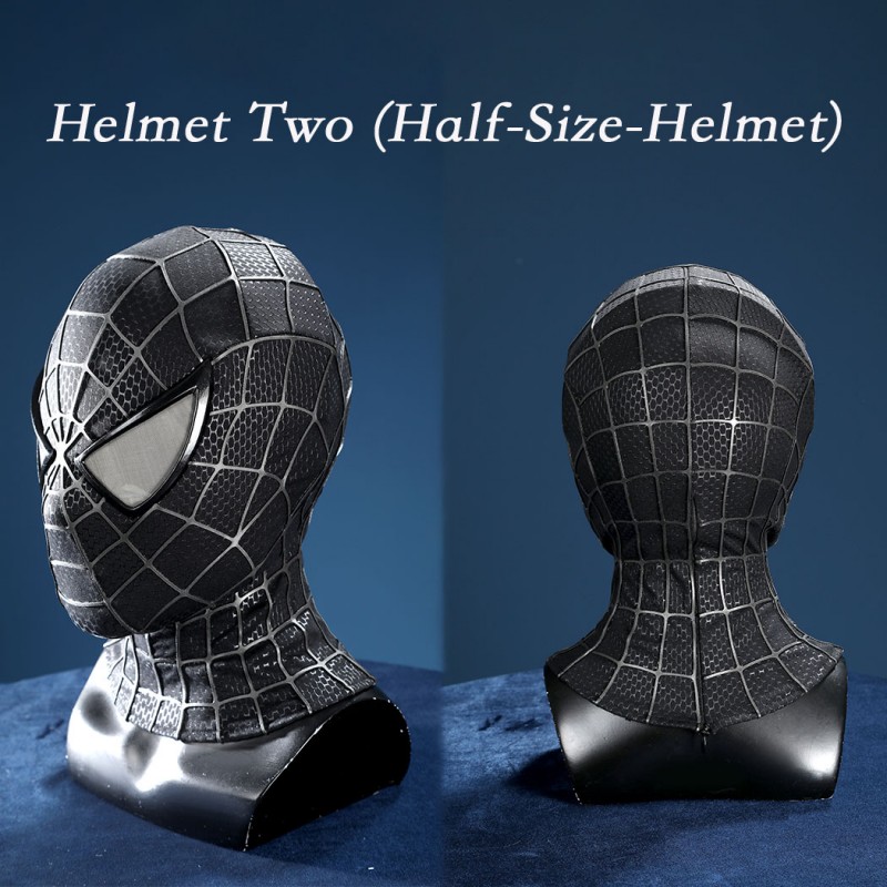 Venom Eddie Brock Cosplay Costume Spider-Man 3 Symbiote Suit Lycra Black Premium Outfit for Men