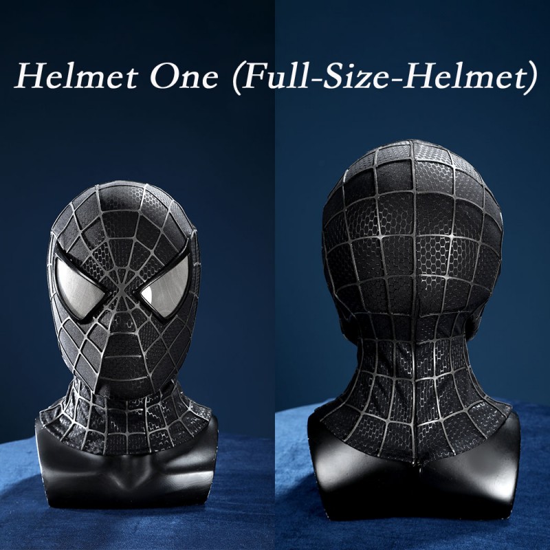 Venom Eddie Brock Cosplay Costume Spider-Man 3 Symbiote Suit Lycra Black Premium Outfit for Men